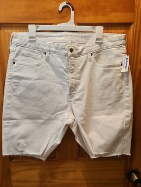 Old Navy Womens White Denim Cutoff Shorts